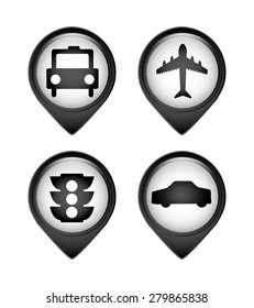 gps pin design, vector illustration eps10 graphic 