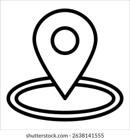 Gps Pin Icon Element For Design