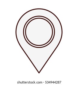 gps pin icon image vector illustration design 
