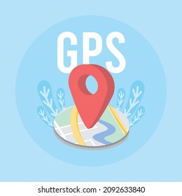 gps pin in map icon
