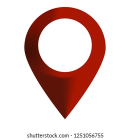 Red Maps Pin Location Map Icon Stock Vector (royalty Free) 1332048845