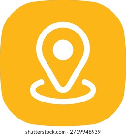 gps pin symbol for map and navigation UI icon.