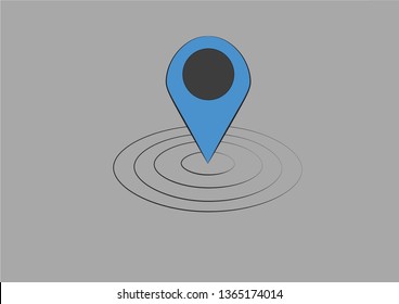 GPS point in in concentric circles