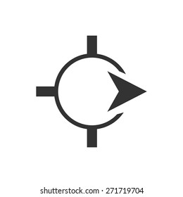 gps point icon vector illustration eps10 on white background