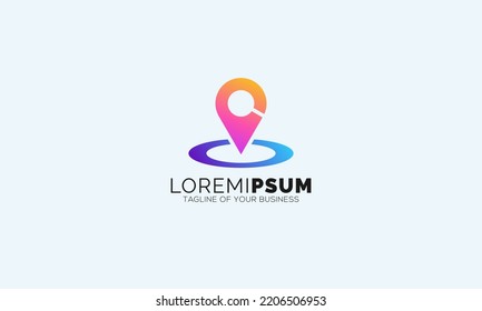 GPS point logo. Icon. Web. Vector Design. Pin. Symbol. Location.