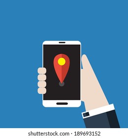 gps pointer on smart phone