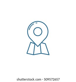 GPS Pointer Outline Icon