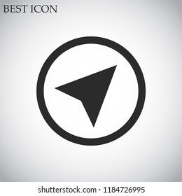 gps pointer vector icon 10 eps