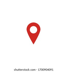 GPS position icon. Pin point for navigation based app. Map pointer location sign. Current location symbol for geography search. You are here pictogram. Place pointer on travel map for explorers. UI.