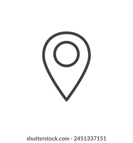 GPS Position and Map Marker Icons. Location Pinpoint and Destination Indicators.