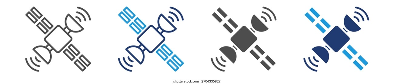 gps receivers icon set multiple style