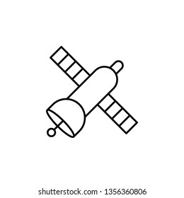 GPS, satellite, space icon. Simple thin line, outline vector of space, cosmos, universe icons for UI and UX, website or mobile application