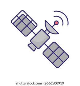 GPS Satelliten Vektor Symbol, das leicht ändern oder bearbeiten kann
