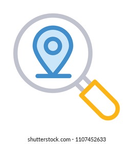 Map Search Icon Logo Design Element Stock Vector (Royalty Free) 1038562525