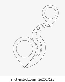 gps service design, vector illustration eps10 graphic 