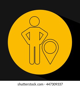 gps service design, vector illustration eps10 graphic 