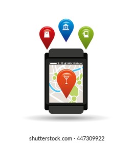 gps service design, vector illustration eps10 graphic 