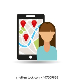 gps service design, vector illustration eps10 graphic 