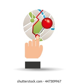 gps service design, vector illustration eps10 graphic 
