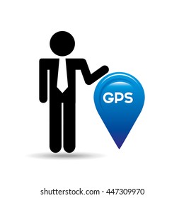 gps service design, vector illustration eps10 graphic 