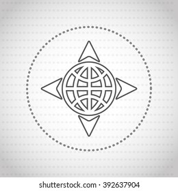 gps service icon design, vector illustration eps10 graphic 