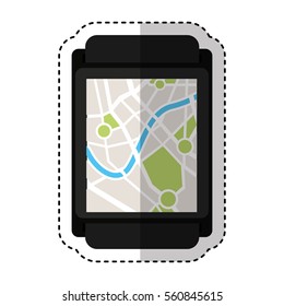 gps service isolated icon vector illustration design