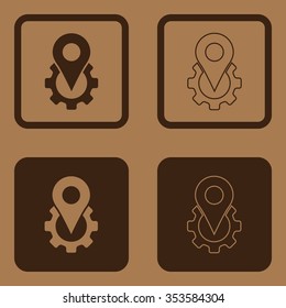 GPS settings icons