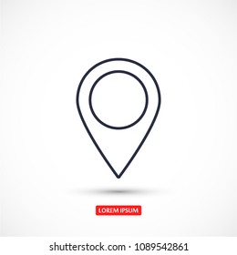 Gps Sign Location Template Logo 260nw 1089542861 