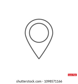 GPS - the sign location. Template logo.