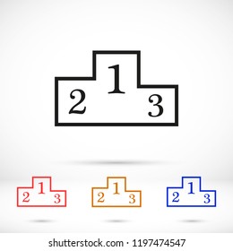 GPS - the sign location. Template logo.