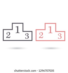 GPS - the sign location. Template logo.