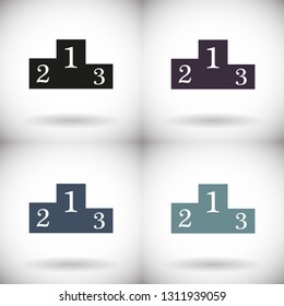 GPS - the sign location. Template logo.