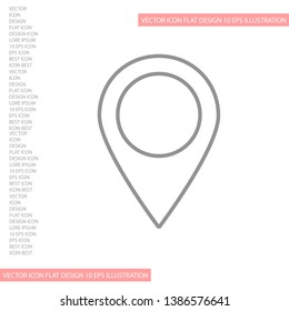 GPS - the sign location. Template logo . Lorem Ipsum Illustration design