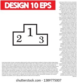 GPS - the sign location. Template logo . Lorem Ipsum Illustration design