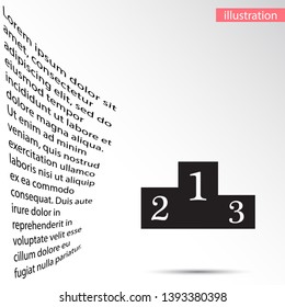 GPS - the sign location. Template logo . Lorem Ipsum Illustration design