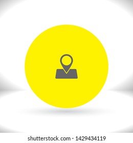 GPS - the sign location. Template logo . Lorem Ipsum Illustration design