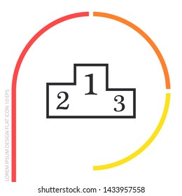 GPS - the sign location. Template logo . Lorem Ipsum Illustration design