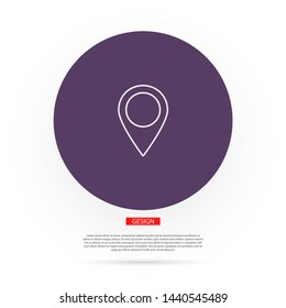 GPS - the sign location. Template logo . Lorem Ipsum Illustration design