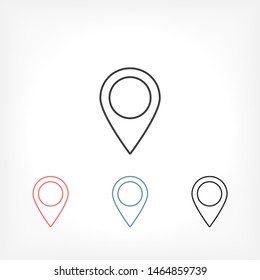GPS - the sign location. Template logo . Lorem Ipsum Illustration design