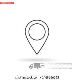 GPS - the sign location. Template logo . Lorem Ipsum Illustration design