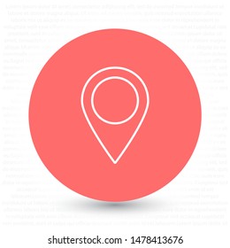 GPS - the sign location. Template logo . Lorem Ipsum Illustration design