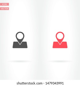 GPS - the sign location. Template logo . Lorem Ipsum Illustration design