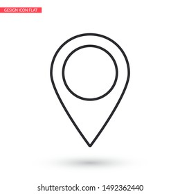 GPS - the sign location. Template logo . Lorem Ipsum Illustration design