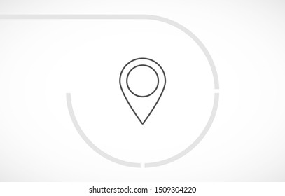 GPS - the sign location. Template logo . Lorem Ipsum Illustration design