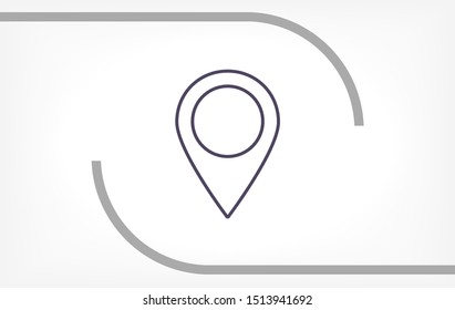 GPS - the sign location. Template logo . Lorem Ipsum Illustration design