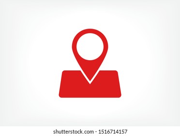 GPS - the sign location. Template logo . Lorem Ipsum Illustration design