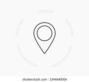 GPS - the sign location. Template logo . Lorem Ipsum Illustration design