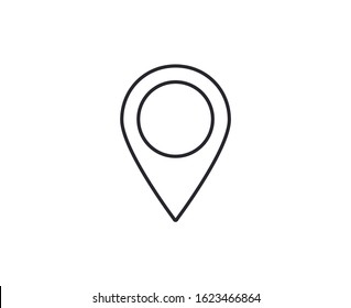 GPS - the sign location. Template logo . Lorem Ipsum Illustration design