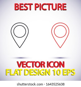 GPS - the sign location. Template logo . Lorem Ipsum Illustration design