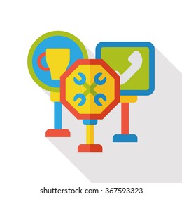 GPS signpost flat icon